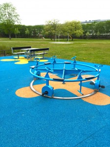 Cykelkarusellen på Kapellgärdets lekplats