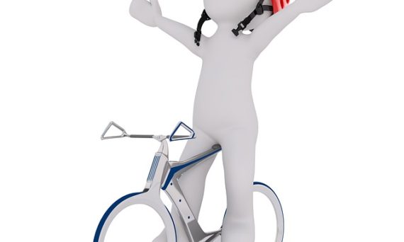 figur på cykel (cykeldag)