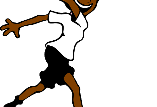 Tecknad tjej som spelar fotboll (Ronjabollen)