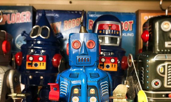 Robotbygge på Enköpings bibliotek (dekorativ bild)