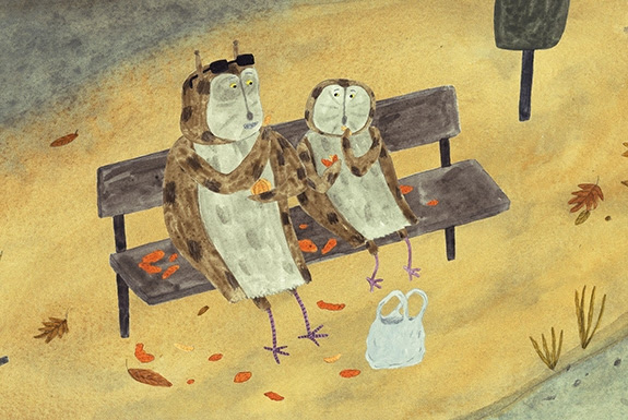 Djurvännerna (dekorativ bild)