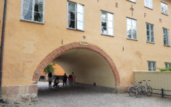 Allt ljus på Uppsala med Uppsala kulturskola och Nannaskolan (dekorativ bild av valvet i Skytteanum)