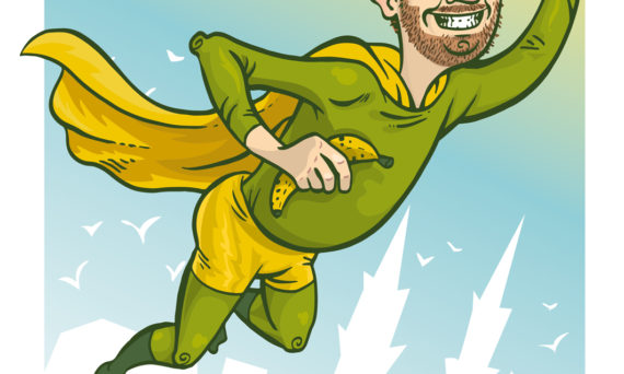 Bananmannen (dekorativ bild)