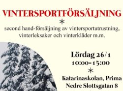 Vintersportförsäljning (Arrangörens annons)