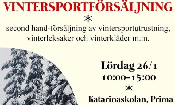 Vintersportförsäljning (Arrangörens annons)