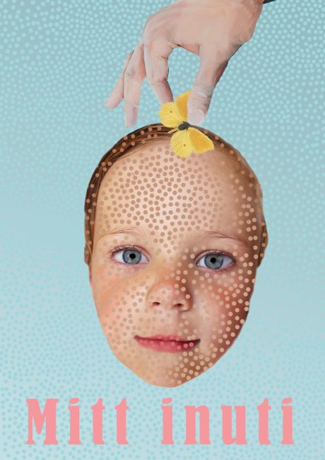 Mitt inuti (dekorativ bild på ett barn)