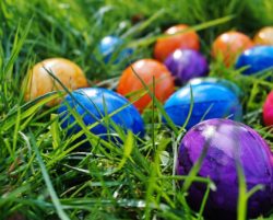 Påskäggsorientering ( dekorativ bild på ägg)