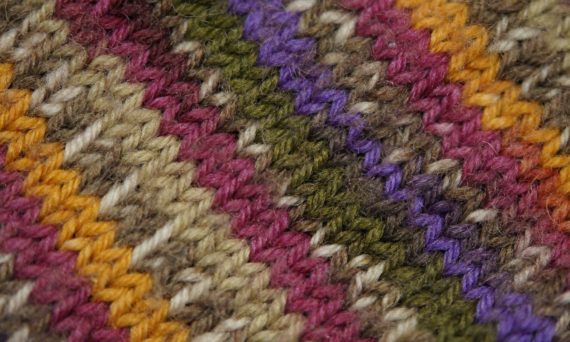 Samtal gerillastickning (dekorativ bild på stickning)