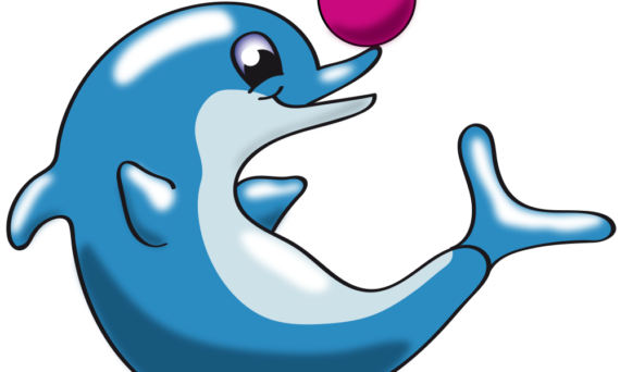 Sommar-simskola (dekorativ bild)