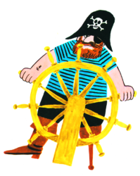 Lennart (dekorativ bild från sjörövarbok)