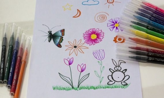 teckningar (dekorativ bild)