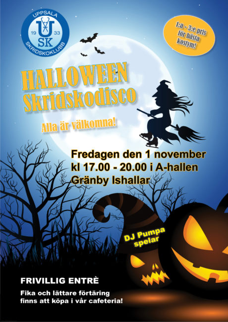 Halloween skridskodisco (dekorativ bild)
