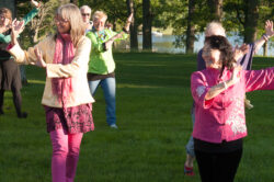 Qigong i Botaniska trädgården (dekorativ bild)